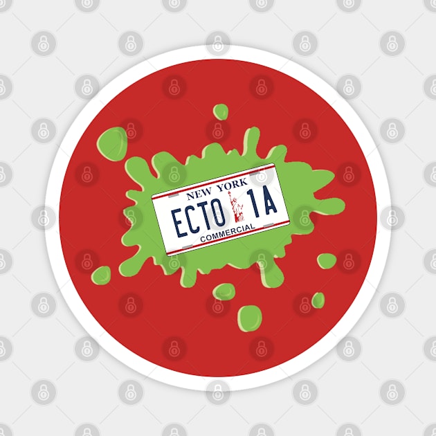 Ecto 1 Plate Magnet by Nykos